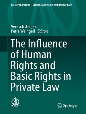 cover image of The Influence of Human Rights and Basic Rights in Private Law